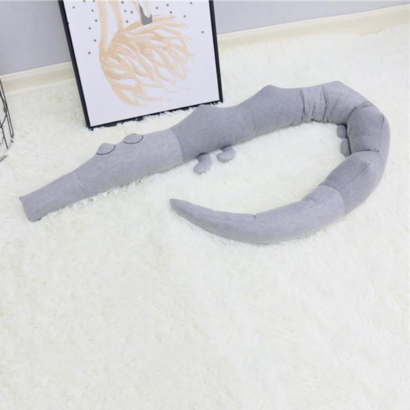 Crocodile Crib Bumper Padding and Toddler Body Pillow by HitMyNeed