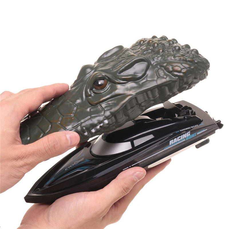 Crocodile Head RC Boat with Realistic Motion by HitMyNeed