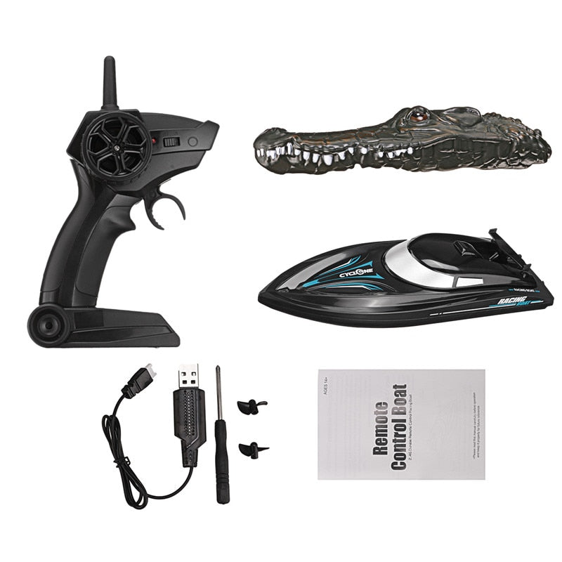 Crocodile Head RC Boat with Realistic Motion by HitMyNeed