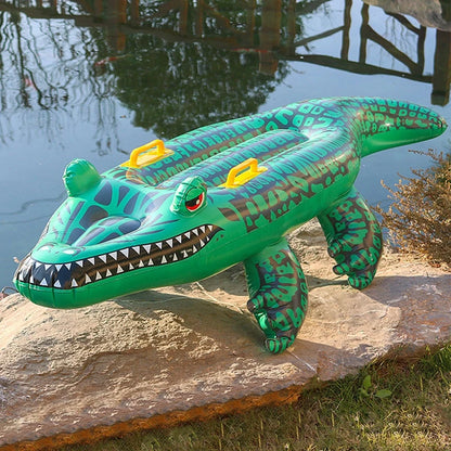 Crocodile Inflatable Pool Float for Kids and Adults by HitMyNeed