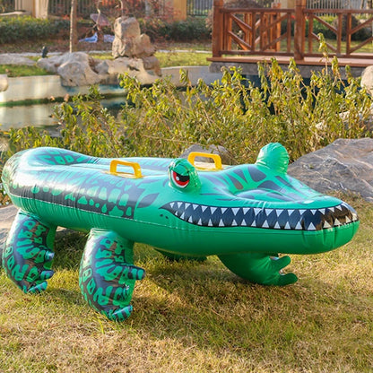 Crocodile Inflatable Pool Float for Kids and Adults by HitMyNeed