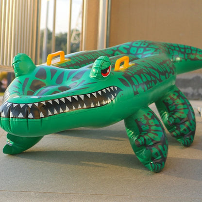 Crocodile Inflatable Pool Float for Kids and Adults by HitMyNeed