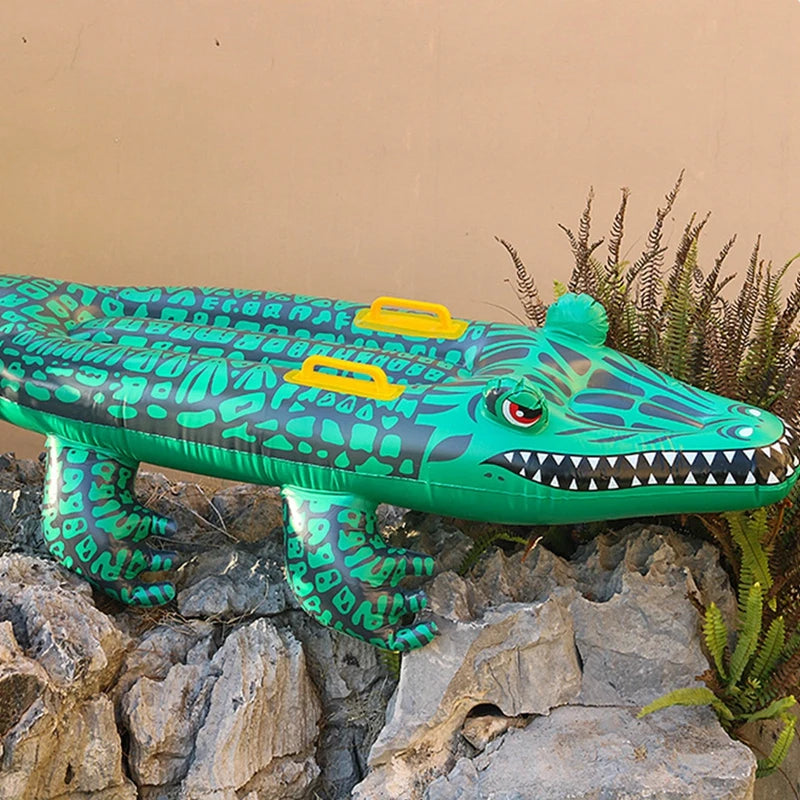 Crocodile Inflatable Pool Float for Kids and Adults by HitMyNeed