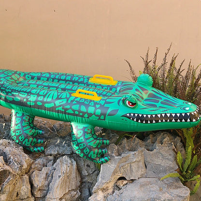 Crocodile Inflatable Pool Float for Kids and Adults by HitMyNeed