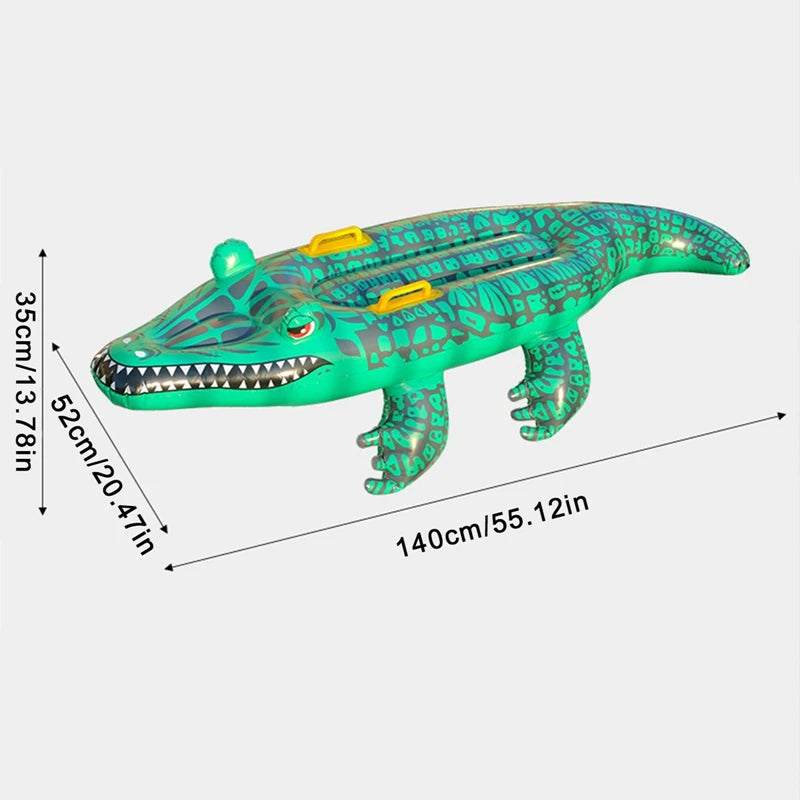 Crocodile Inflatable Pool Float for Kids and Adults by HitMyNeed