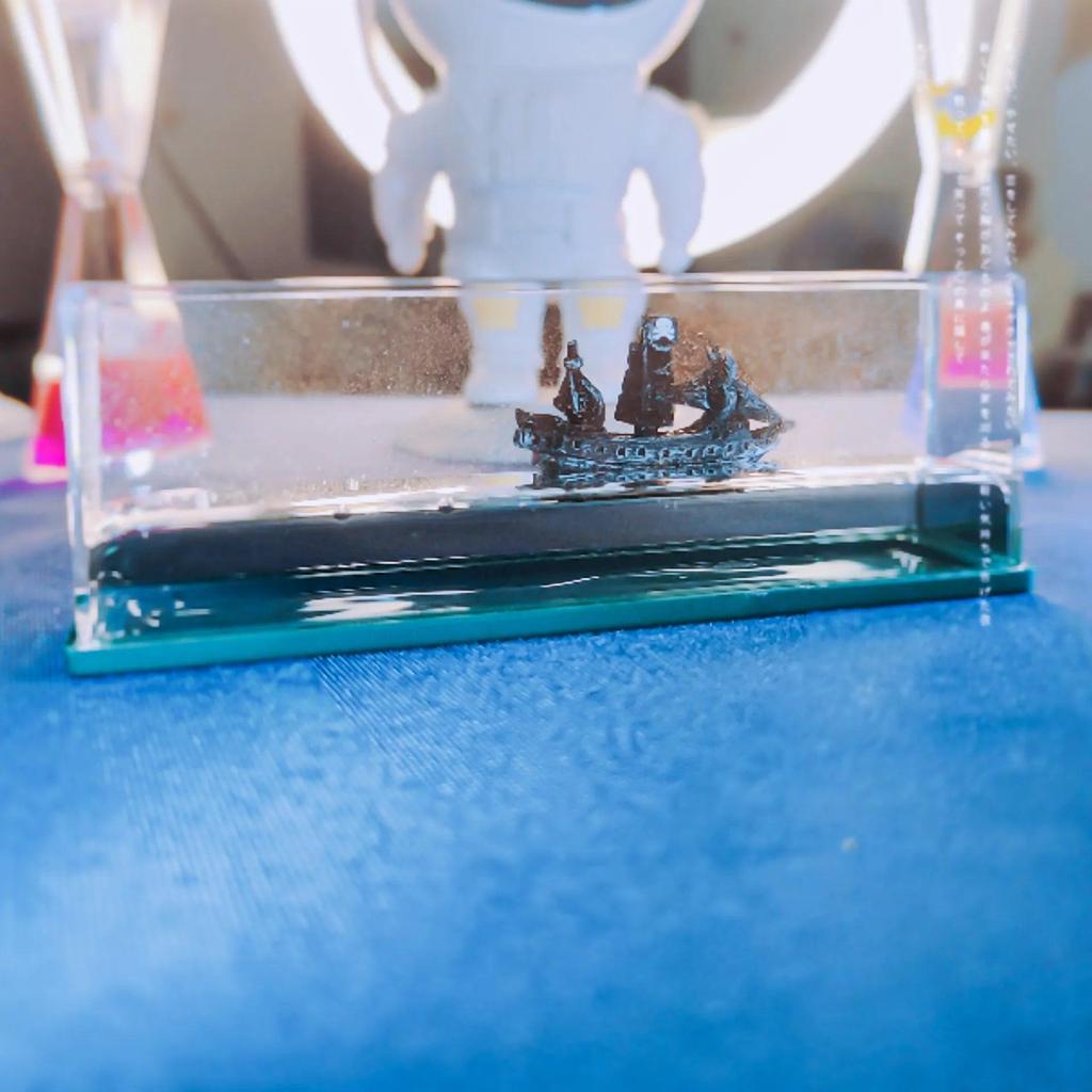 Cruise Ship Liquid Hourglass Drift Bottle Decor by HitMyNeed