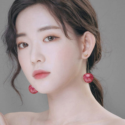 Crystal Cherry Dangle Earrings for Women (1 Pair) by HitMyNeed