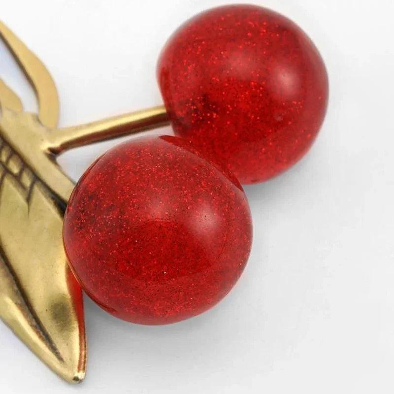 Crystal Cherry Handbag & Car Pendant Keychain by HitMyNeed