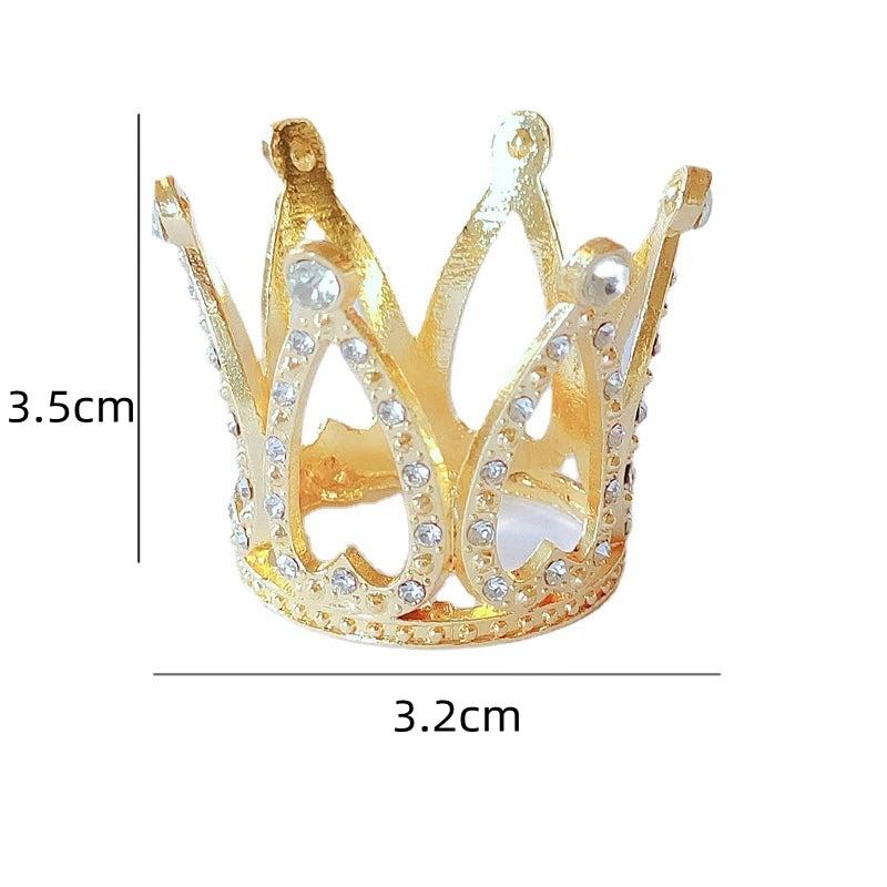 Crystal Studded Mini Crown Cake Topper by HitMyNeed