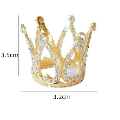 Crystal Studded Mini Crown Cake Topper by HitMyNeed