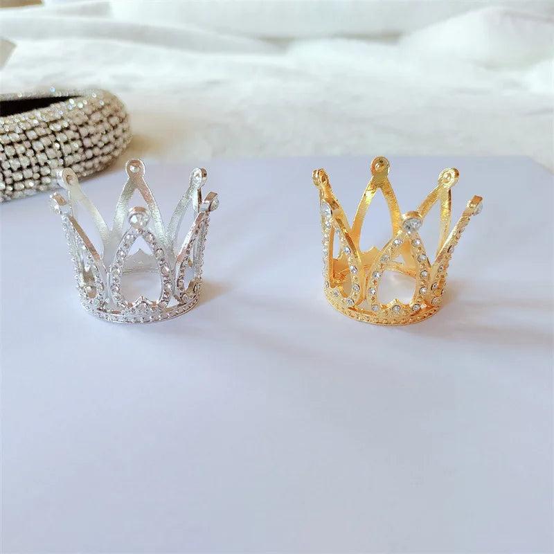 Crystal Studded Mini Crown Cake Topper by HitMyNeed