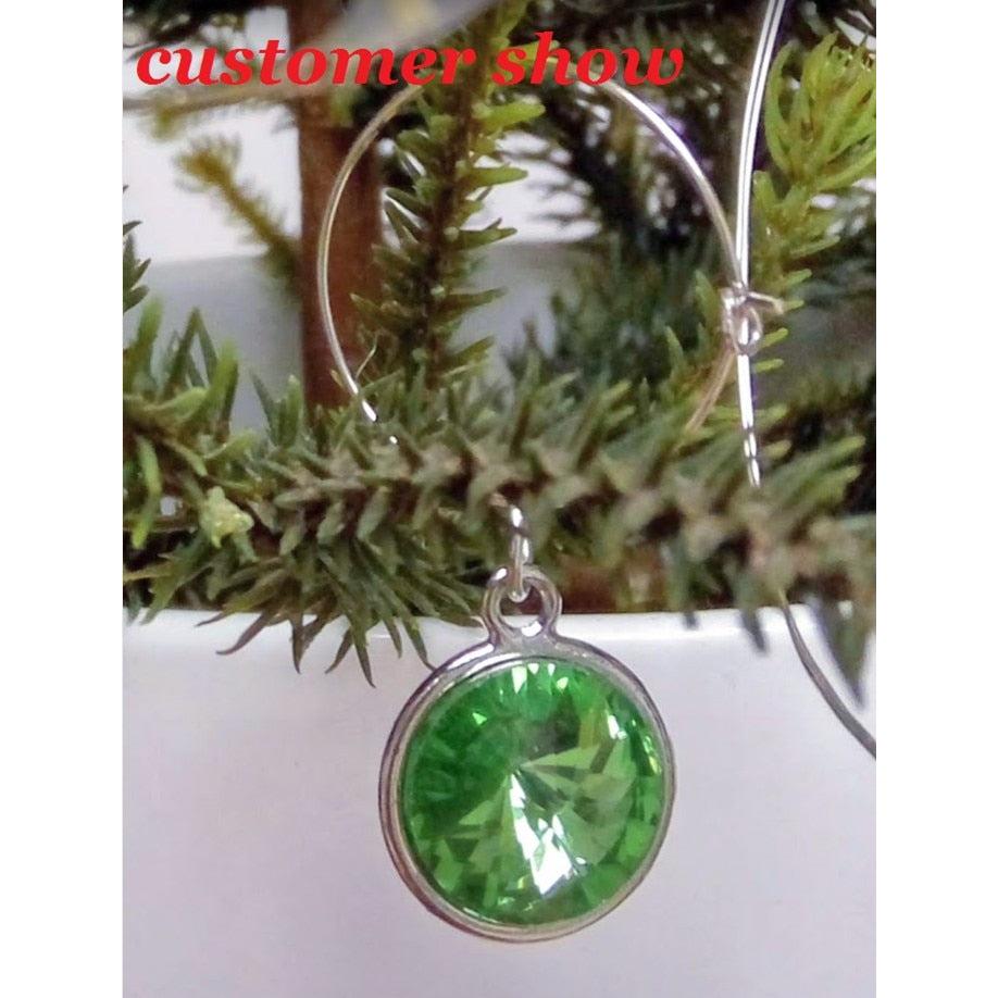 Crystal Wine Glass Charms Set of 12 Birthstone Colors by HitMyNeed