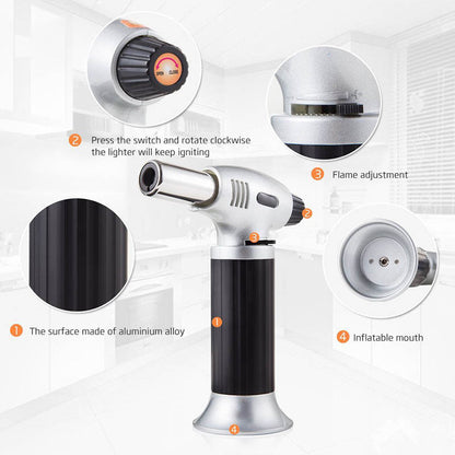 Culinary Blow Torch with Safety Lock, 1300°C Flame by HitMyNeed