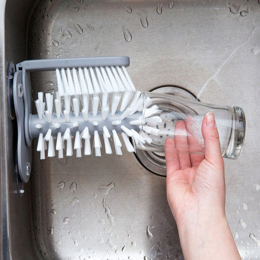 Cup Cleaner for Sink with 360° Brush and Suction Base by HitMyNeed