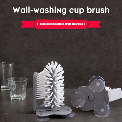 Cup Cleaner for Sink with 360° Brush and Suction Base by HitMyNeed