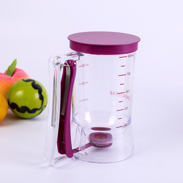 Cupcake Batter Dispenser with Measuring Cup 900ml by HitMyNeed