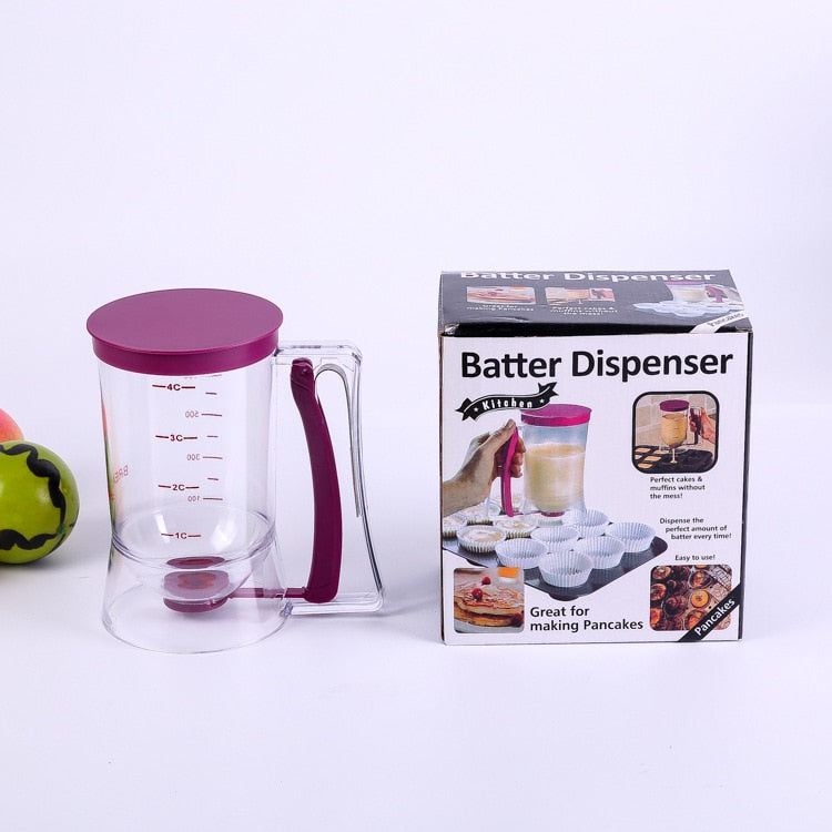 Cupcake Batter Dispenser with Measuring Cup 900ml by HitMyNeed