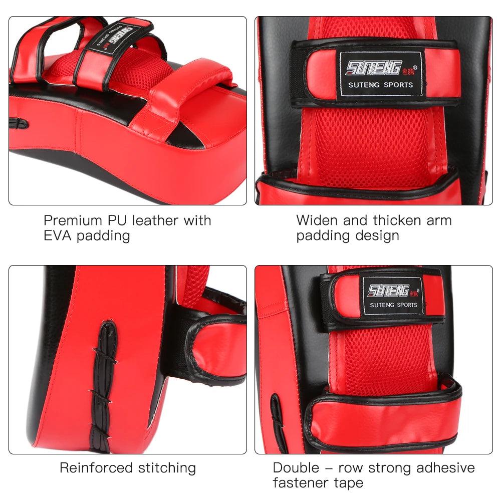 Curved Boxing Punch Pad with Forearm Support by HitMyNeed