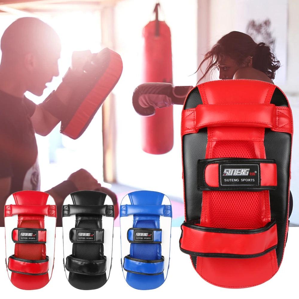 Curved Boxing Punch Pad with Forearm Support by HitMyNeed