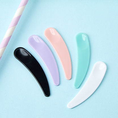 Curved Cosmetic Spatula Makeup Spoons (10 Pack) by HitMyNeed