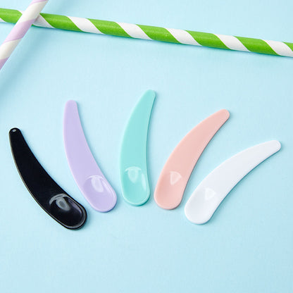 Curved Cosmetic Spatula Makeup Spoons (10 Pack) by HitMyNeed