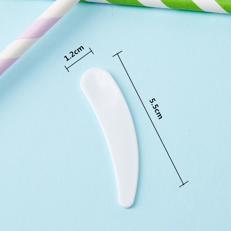 Curved Cosmetic Spatula Makeup Spoons (10 Pack) by HitMyNeed