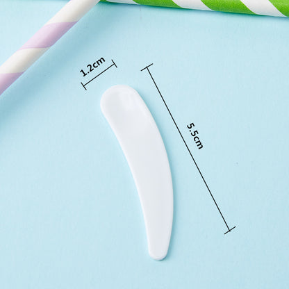 Curved Cosmetic Spatula Makeup Spoons (10 Pack) by HitMyNeed