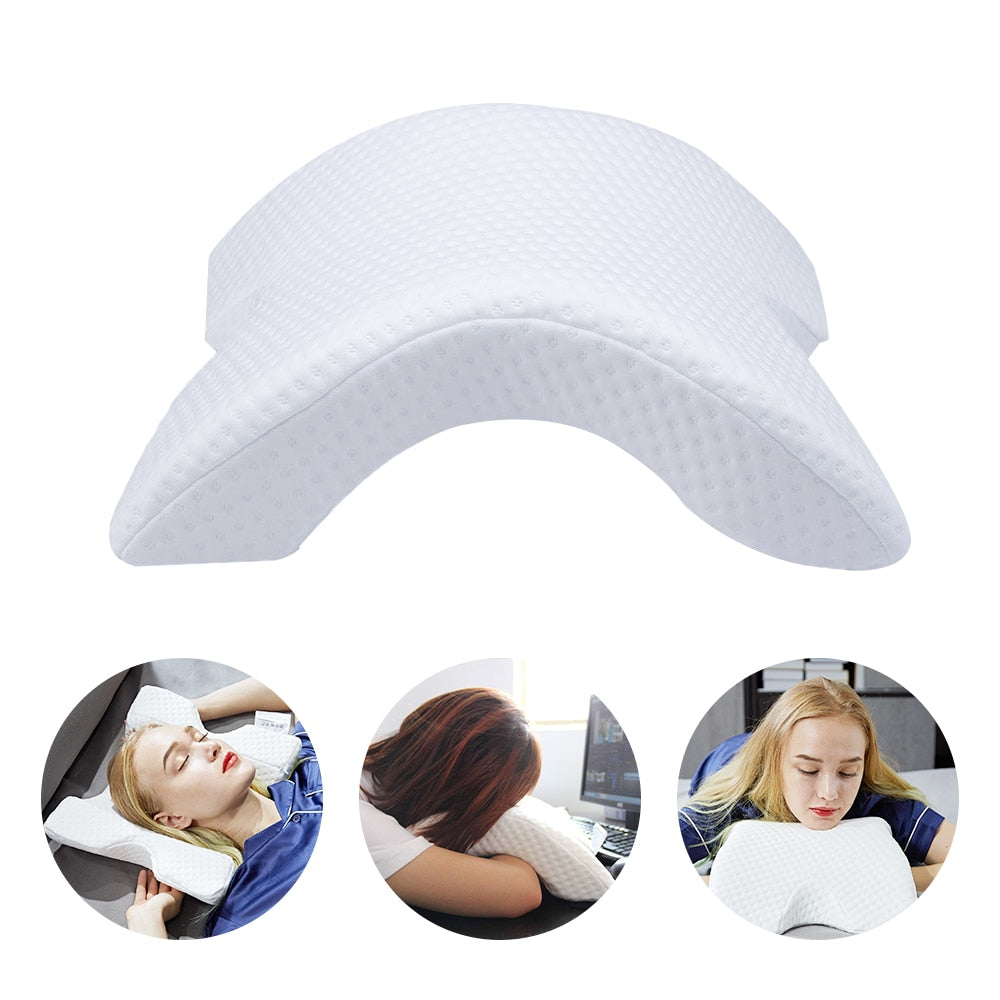 Curved Memory Foam Spooning Pillow for Couples by HitMyNeed