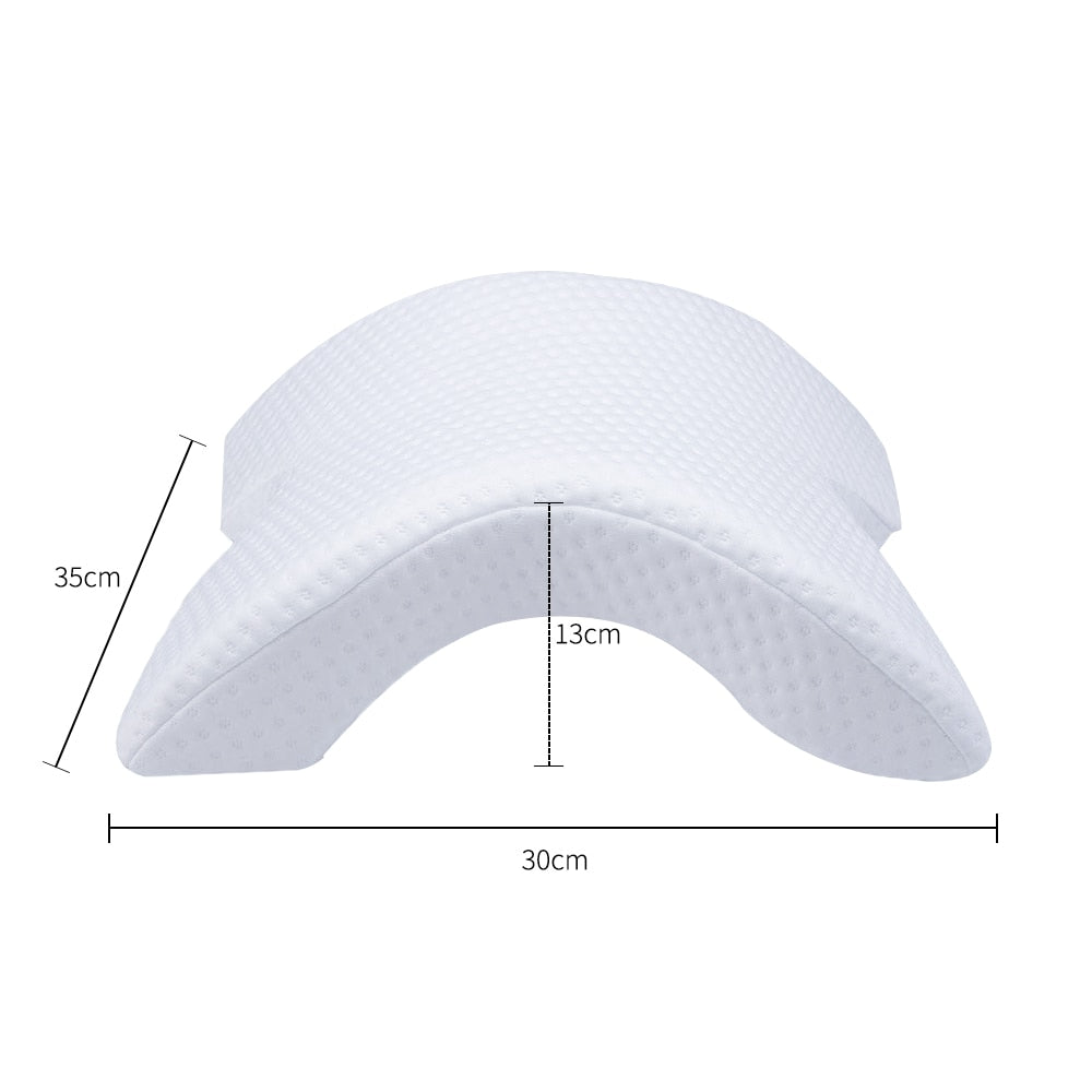 Curved Memory Foam Spooning Pillow for Couples by HitMyNeed
