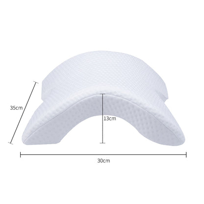 Curved Memory Foam Spooning Pillow for Couples by HitMyNeed