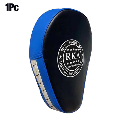 Curved Muay Thai Boxing Focus Mitt with 5-Finger Grip 1-pc-blue by HitMyNeed