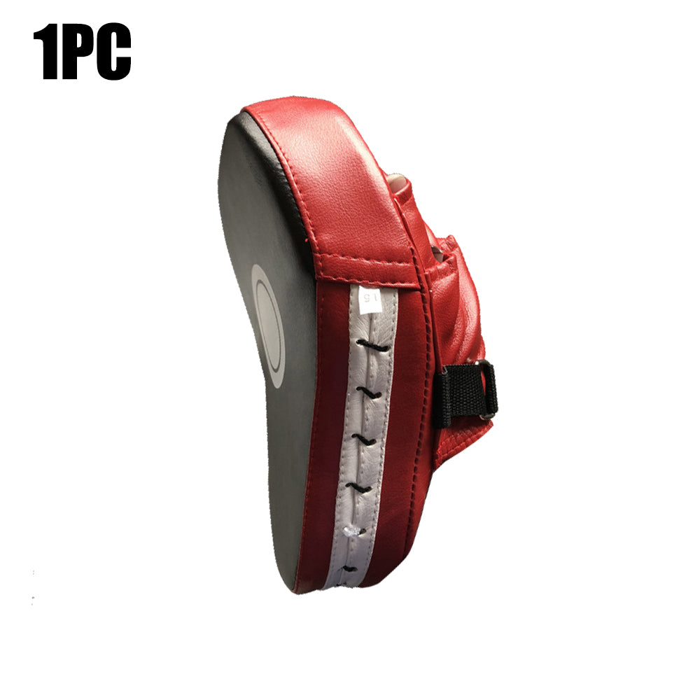 Curved Muay Thai Boxing Focus Mitt with 5-Finger Grip 1-pc-red by HitMyNeed