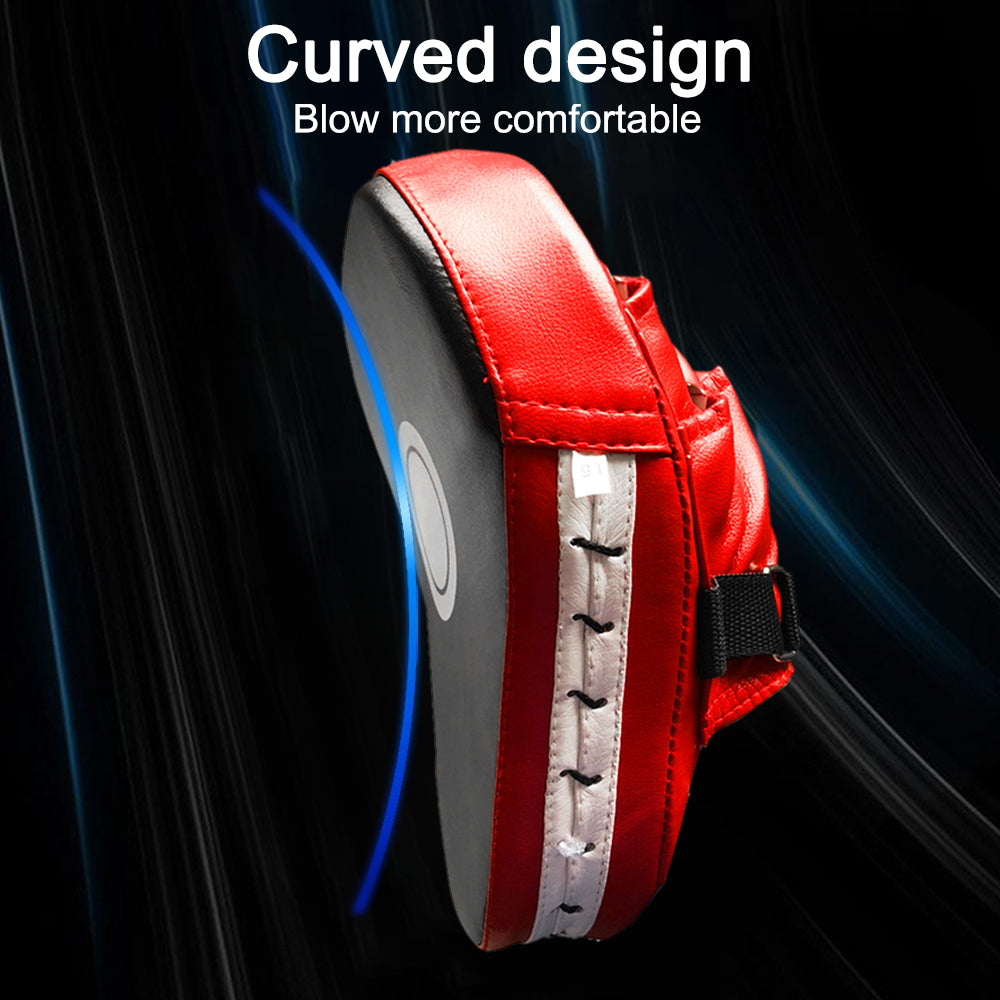 Curved Muay Thai Boxing Focus Mitt with 5-Finger Grip by HitMyNeed