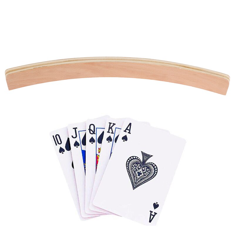 Curved Wooden Playing Cards Holder Stand by HitMyNeed