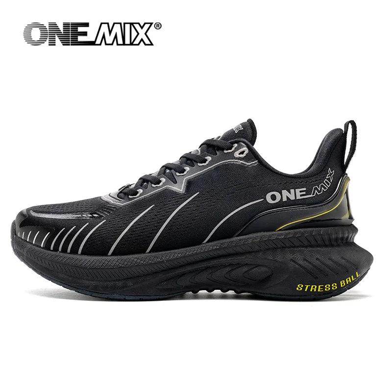 Cushioned Non-Slip Running Shoes for Heavy Runners black 46.0 by HitMyNeed