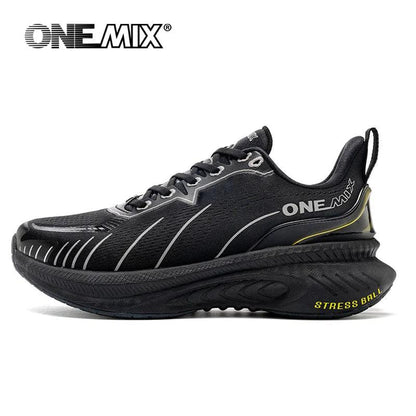Cushioned Non-Slip Running Shoes for Heavy Runners black 46.0 by HitMyNeed