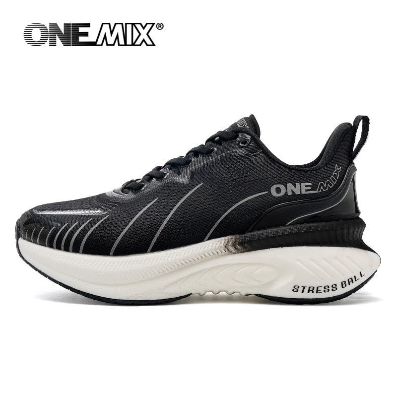 Cushioned Non-Slip Running Shoes for Heavy Runners panda-black 35.0 by HitMyNeed