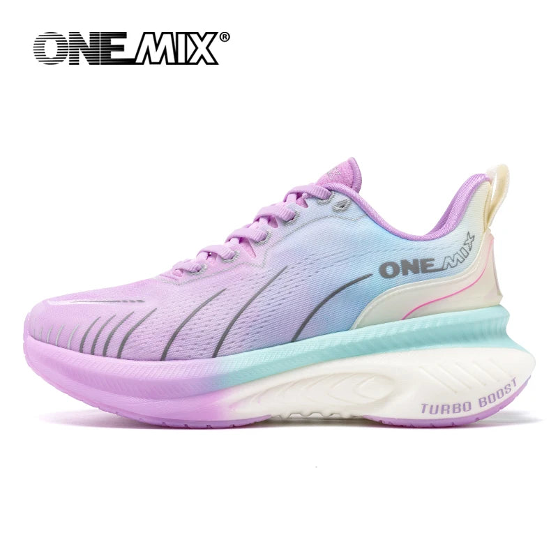 Cushioned Non-Slip Running Shoes for Heavy Runners violet 42.0 by HitMyNeed