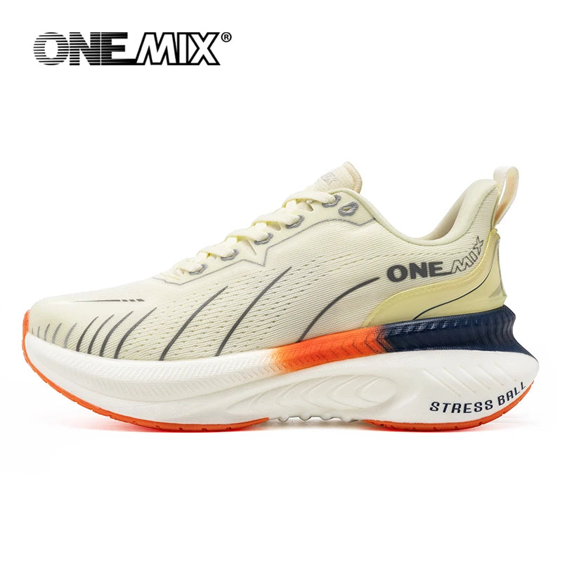 Cushioned Non-Slip Running Shoes for Heavy Runners white 39.0 by HitMyNeed