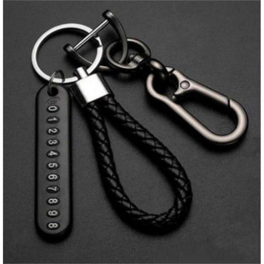 Custom Number Anti-Lost Keychain Tag style-4 by HitMyNeed