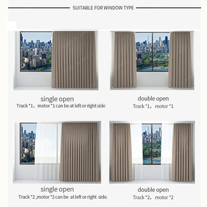 Custom Quiet Smart Curtain Track for Zigbee Motors by HitMyNeed