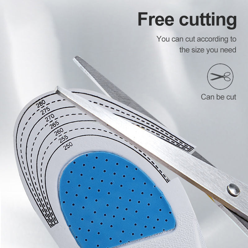 Cut-to-Fit Silicone Sport Insoles with Arch Support by HitMyNeed