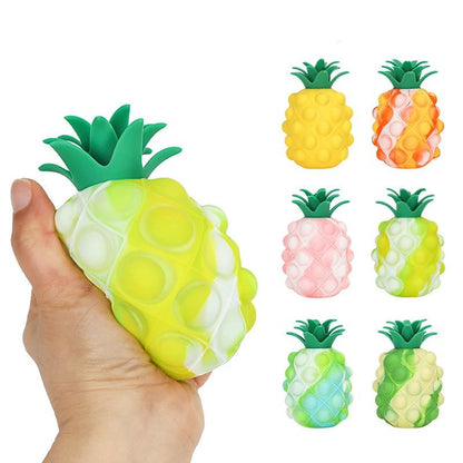 Cute 3D Pineapple Silicone Stress Toy by HitMyNeed
