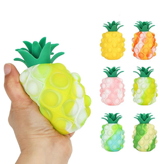 Cute 3D Pineapple Silicone Stress Toy by HitMyNeed