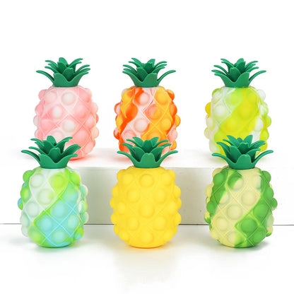 Cute 3D Pineapple Silicone Stress Toy by HitMyNeed