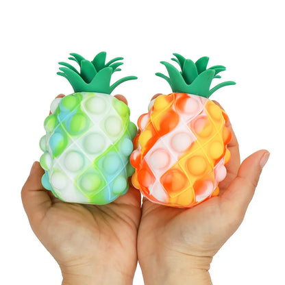 Cute 3D Pineapple Silicone Stress Toy by HitMyNeed