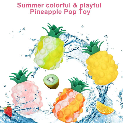 Cute 3D Pineapple Silicone Stress Toy by HitMyNeed