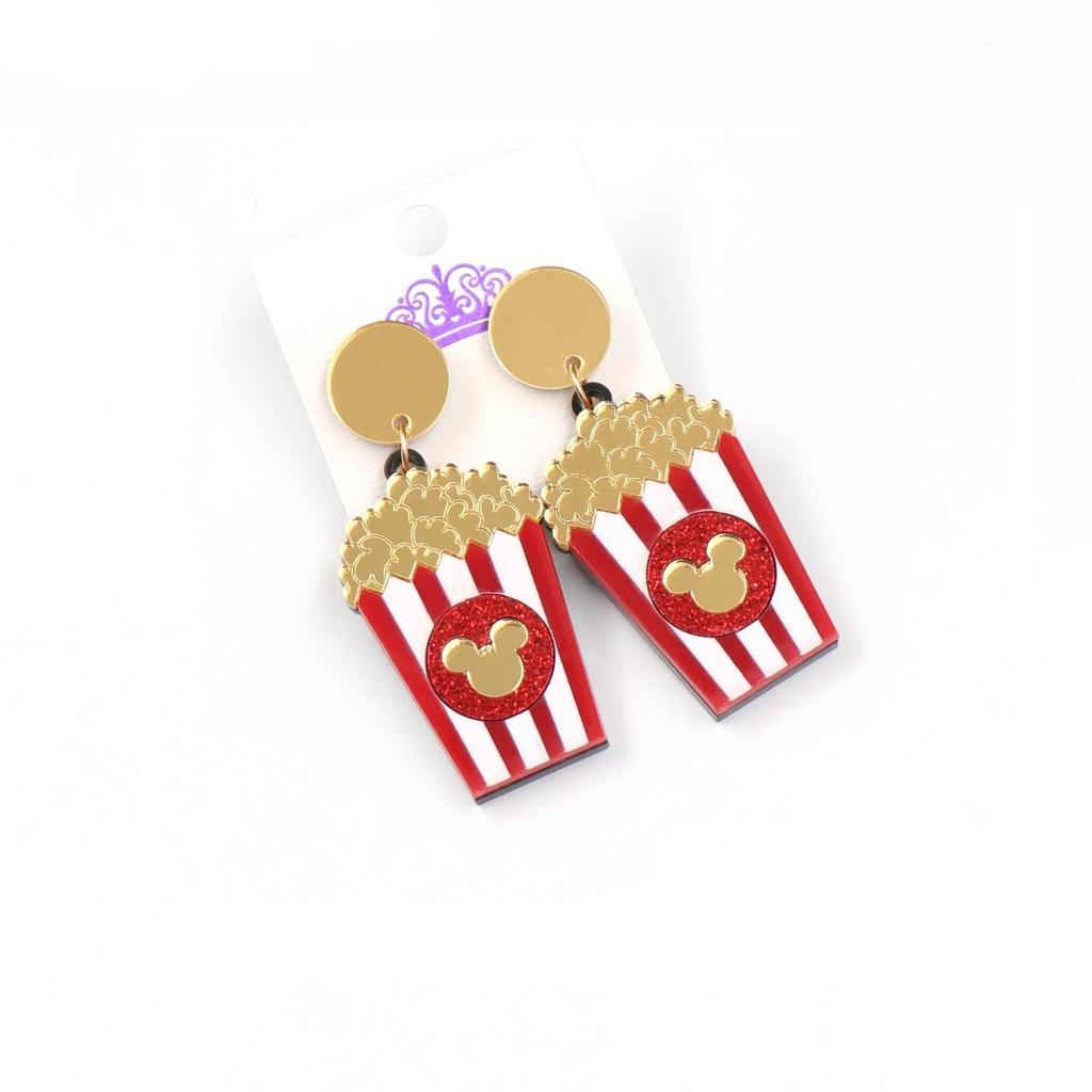 Cute Acrylic Popcorn Stud Earrings by HitMyNeed