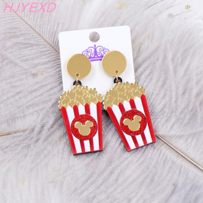 Cute Acrylic Popcorn Stud Earrings by HitMyNeed