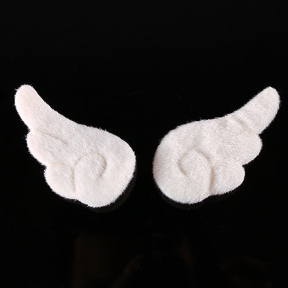 Cute Angel Wings Plush Hair Clips for Girls (1 Pair) by HitMyNeed